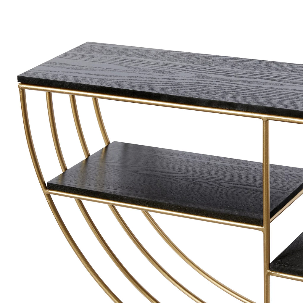 Gold Metal Decorative Wall Shelf W33693