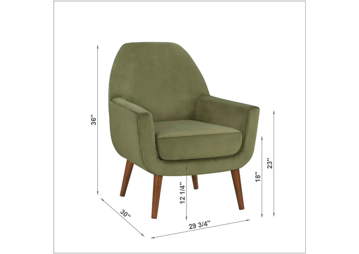 Green Velvet Arm Chair N306