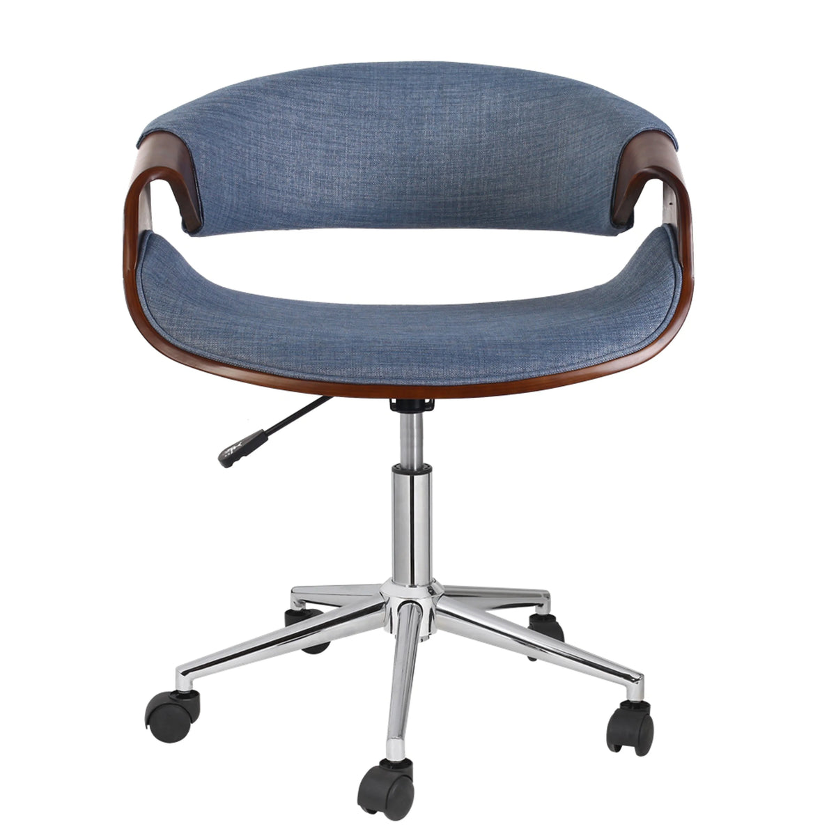 Blue Upholstered Adjustable Office Chair K965137