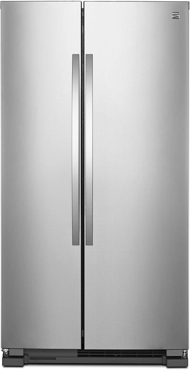 36 Side-by-Side Refrigerator and Freezer with 25 Cubic Ft. Total Capacity, Stainless Steel M864