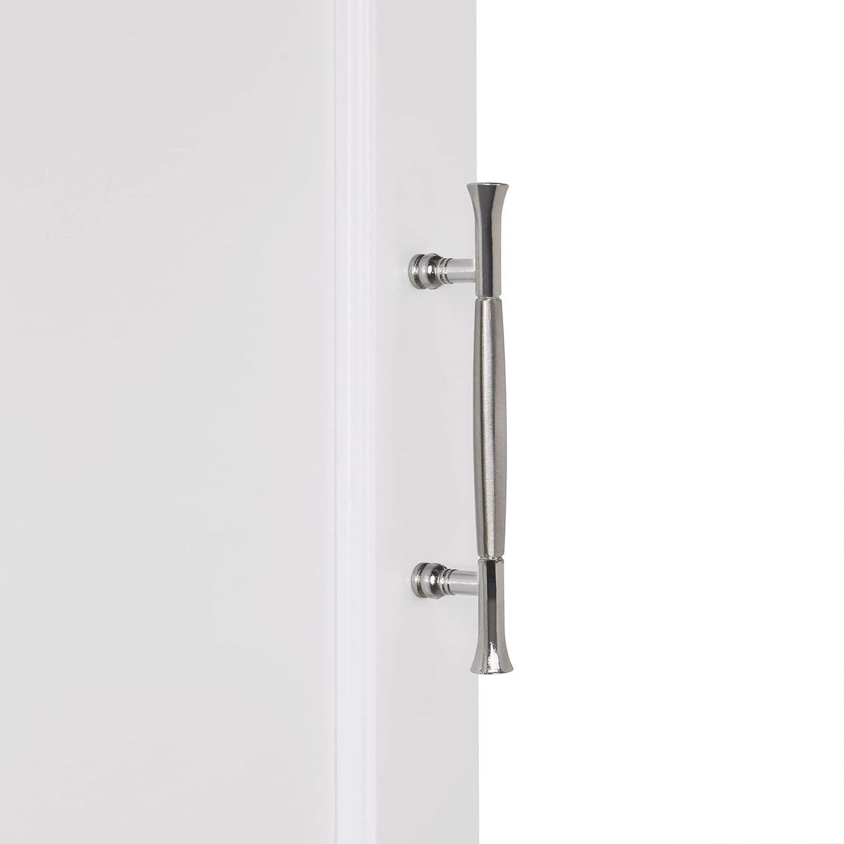 White Single Door Corner Floor Cabinet J11702
