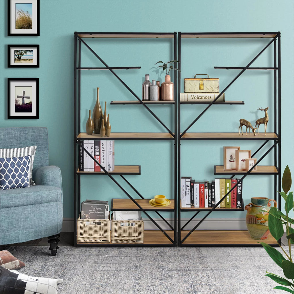 6-Tier Wood Storage Shelf Bookcase K102