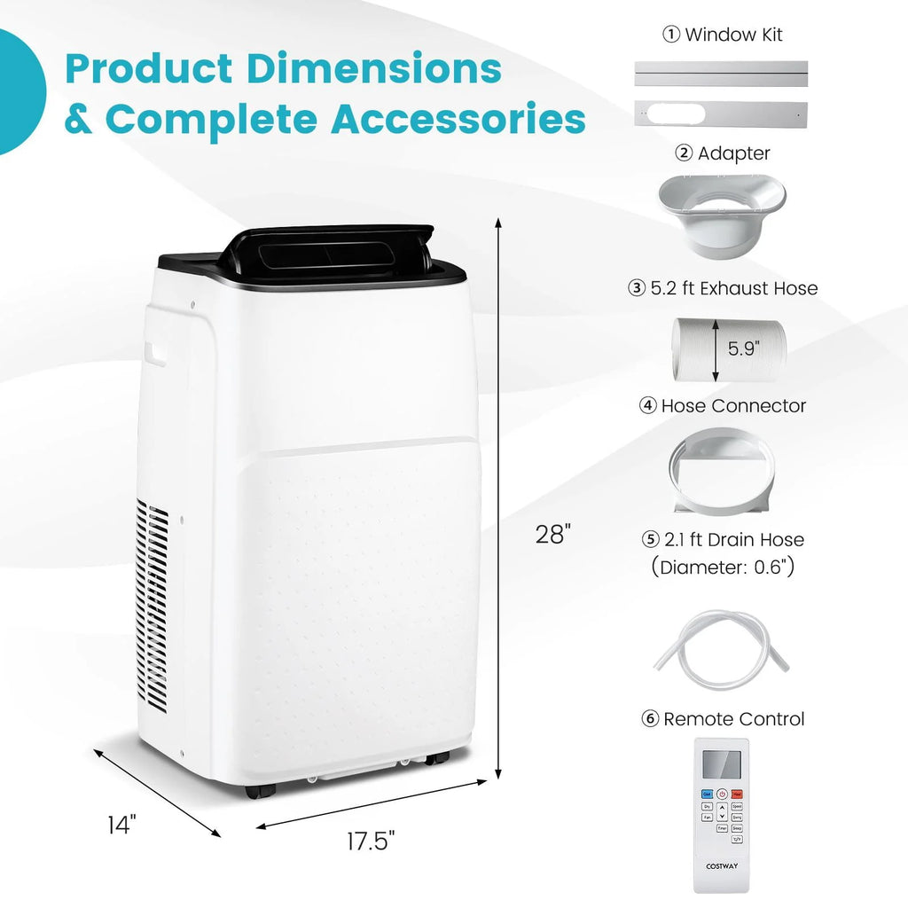 13000 BTU Smart Portable Air Conditioner & Heater V561061
