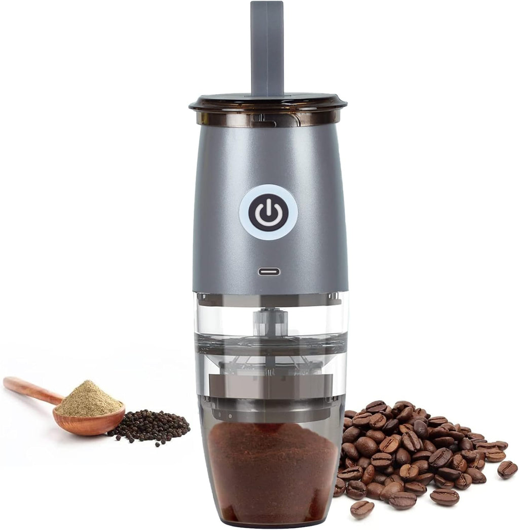 White Electric/Manual 2-in-1 Burr Coffee Grinder, Pack of 2 B614