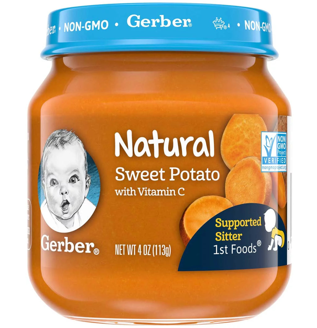 Sweet Potato Baby Food 4 oz Jar 10 Pack I6326