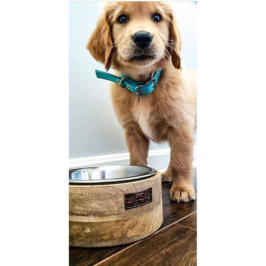 Wood Dog Bowl P385647