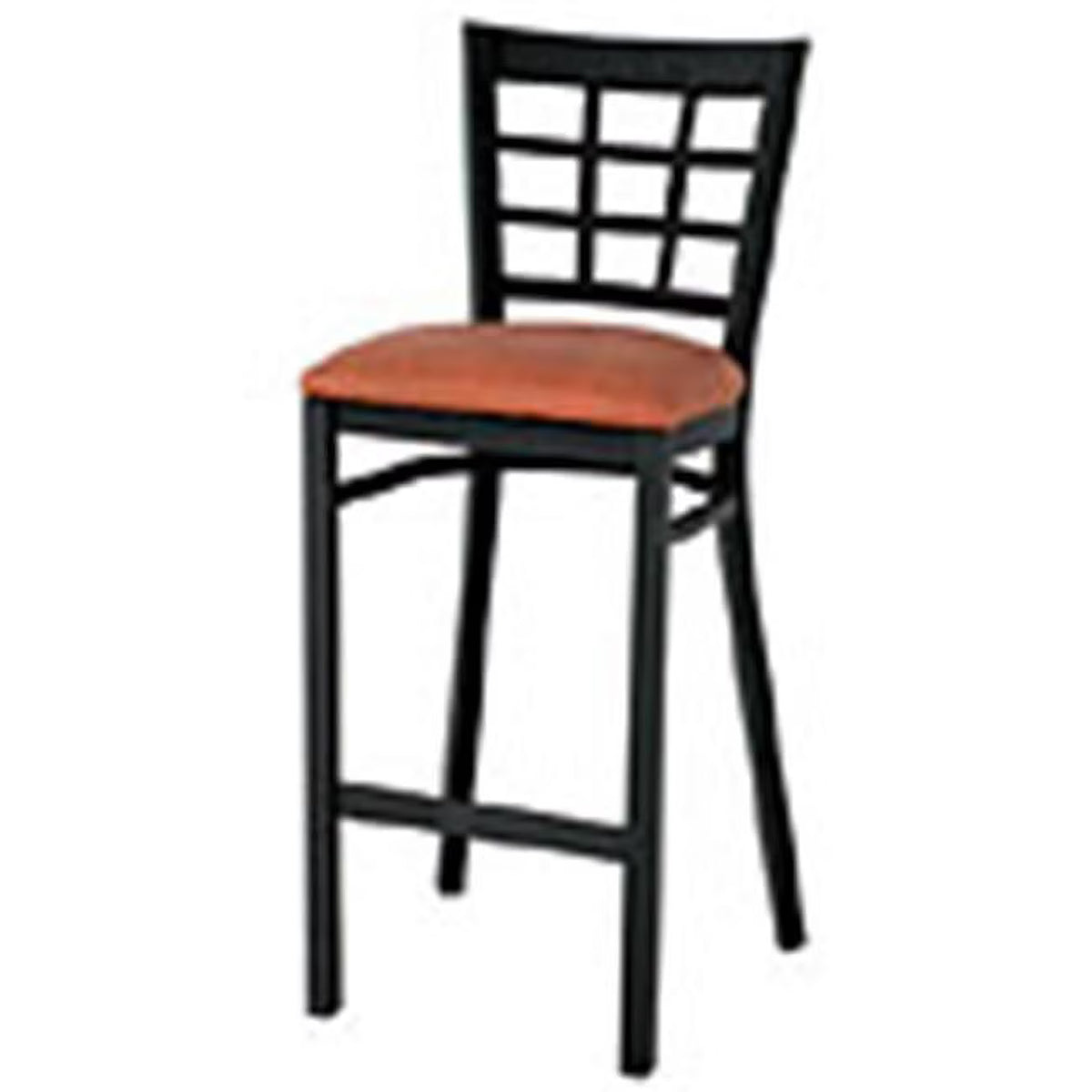 Natural Frame Lattice Back Bar Stool R7110