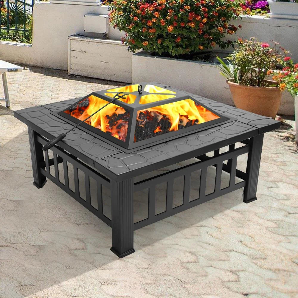 Wooden 32 Metal Fire Pit A39160