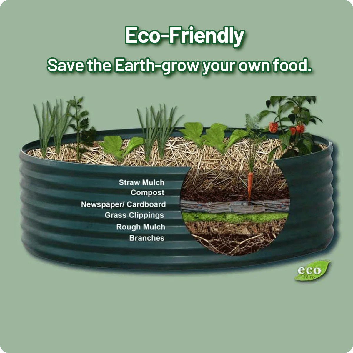 Galvanized Raised Garden Bed K666