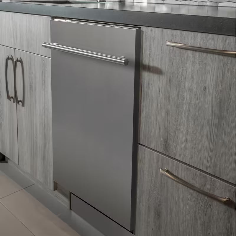 24 in. Compact Dishwasher with 2 Racks in Stainless Steel W63906