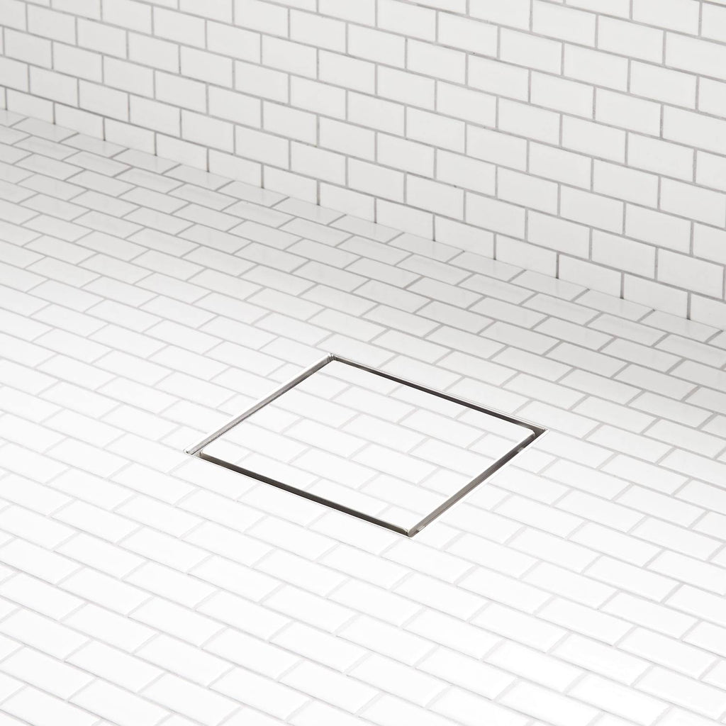 Brushed Stainless Steel Square Shower Drain Q1312