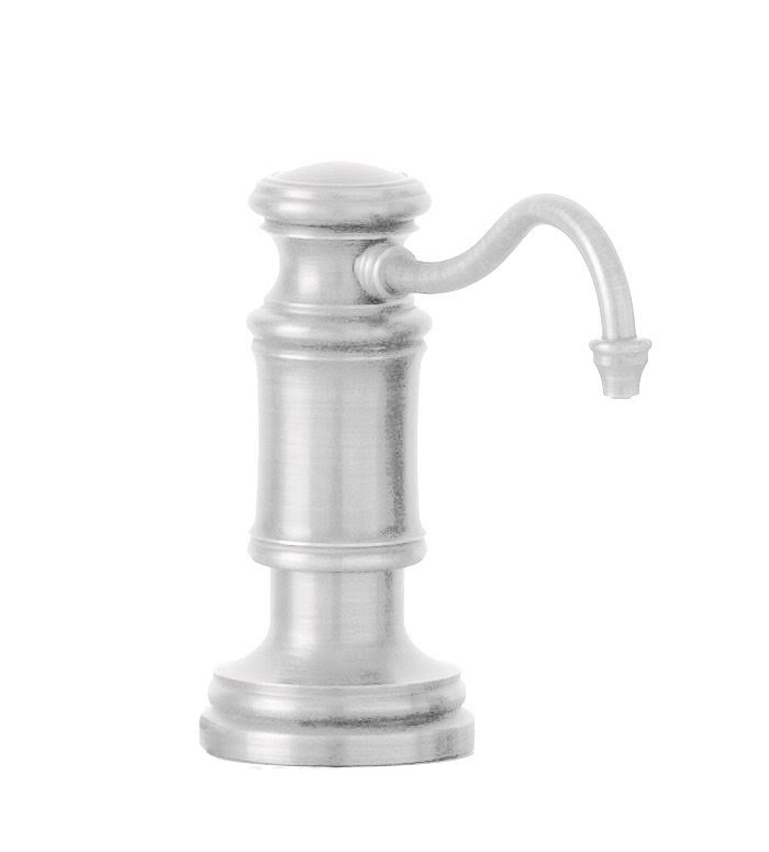 Satin Chrome Soap Lotion Dispenser with Hook Spout F2296
