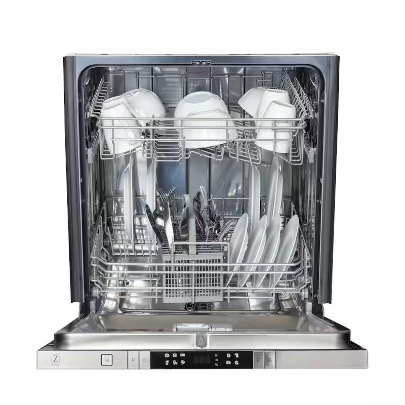 24 in. Compact Dishwasher with 2 Racks in Stainless Steel W63906