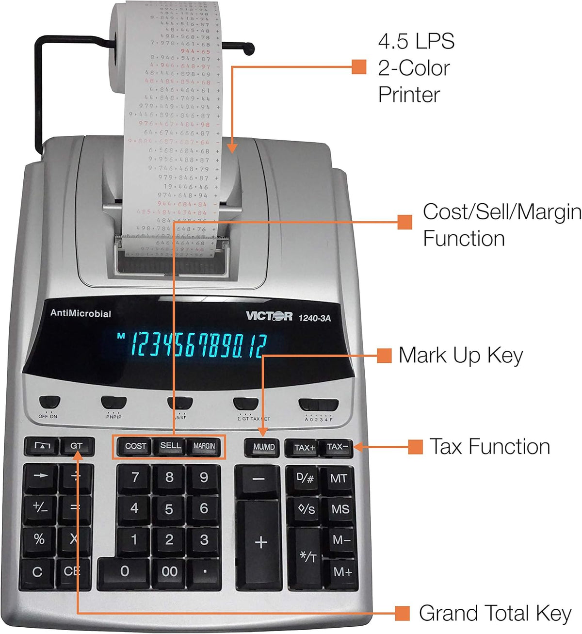 12 Digit Heavy Duty Commercial Printing Calculator Z925