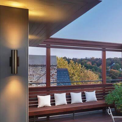 Black Integrated LED Outdoor Sconce G970