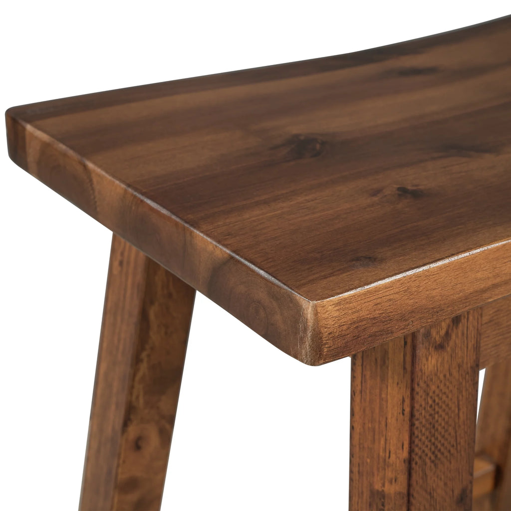 Set of 2 Solid Wood Counter-Height Stools K878