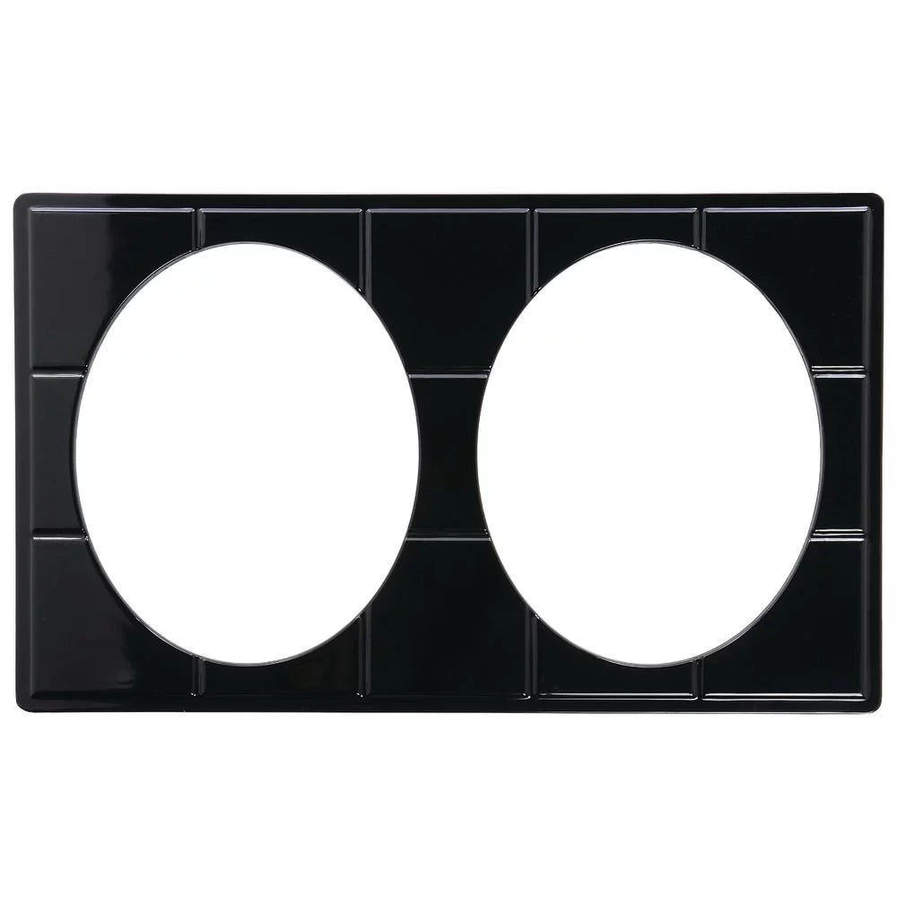 Black Melamine Full Size Food Bar Tile Tray M7563