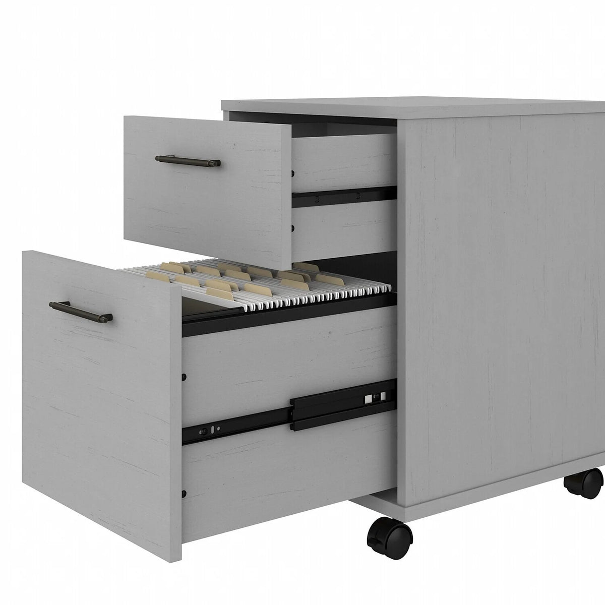 L Shaped Desk with 2 Drawer Mobile File Cabinet N959