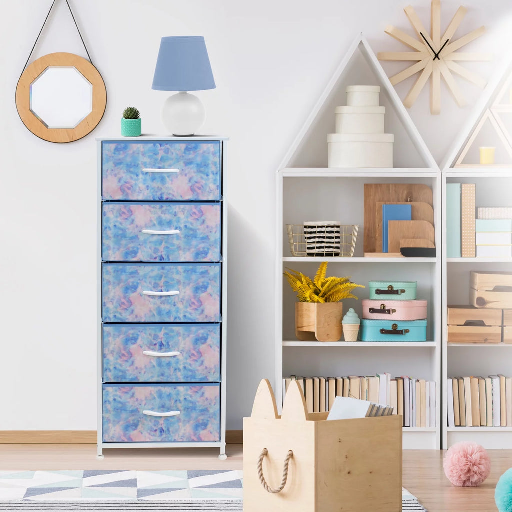 Fabric Dresser 5 Drawer W7495