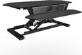 Electric Height-Adjustable Desk Riser with Keyboard and Mouse Tray, 36" x 24" Black O432