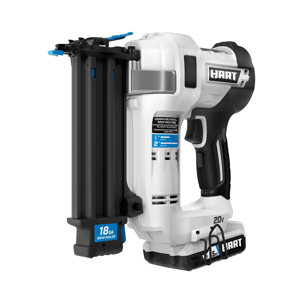 20-Volt 18-Gauge Battery-Powered Brad Nailer Kit U8358