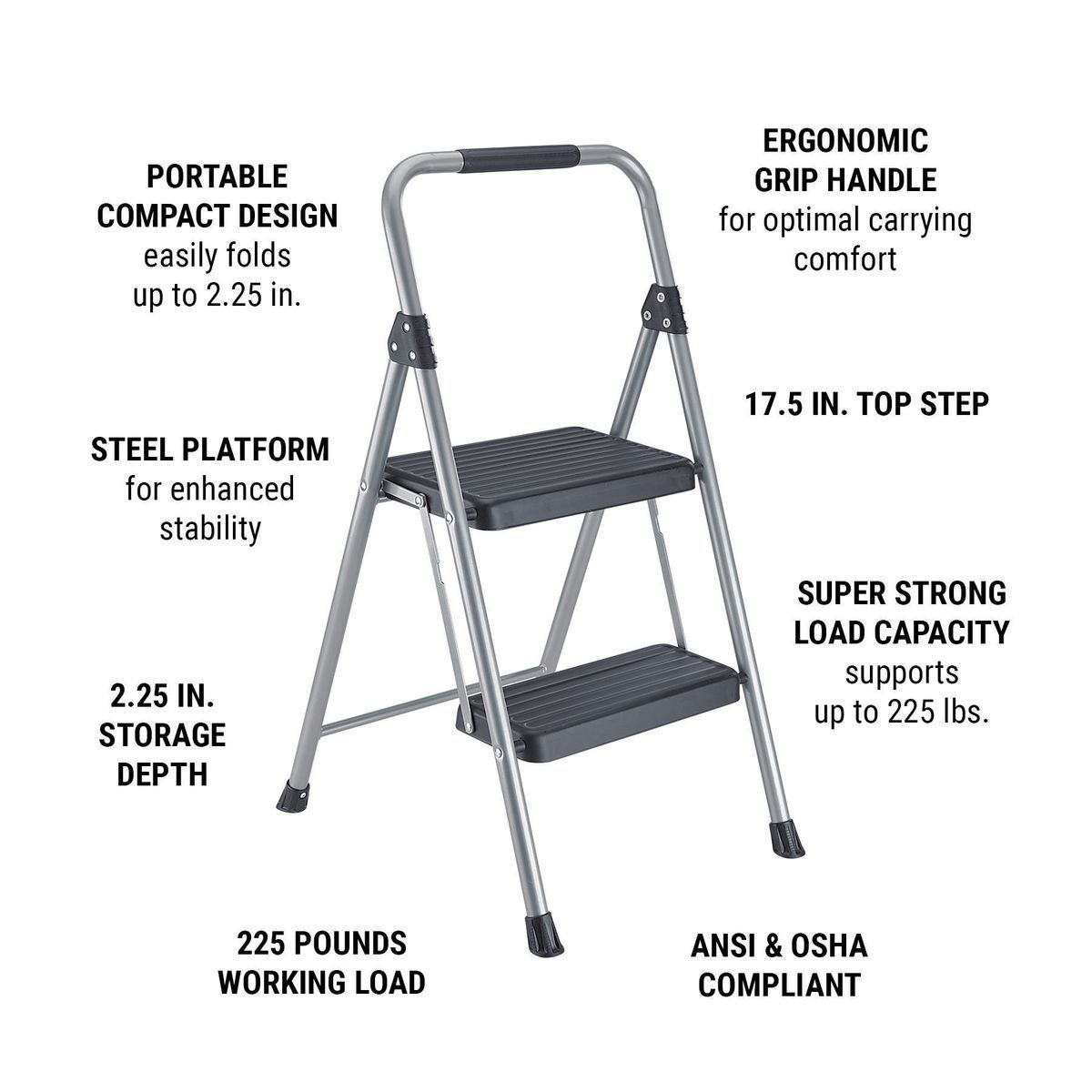 2-Step Steel Stool A284