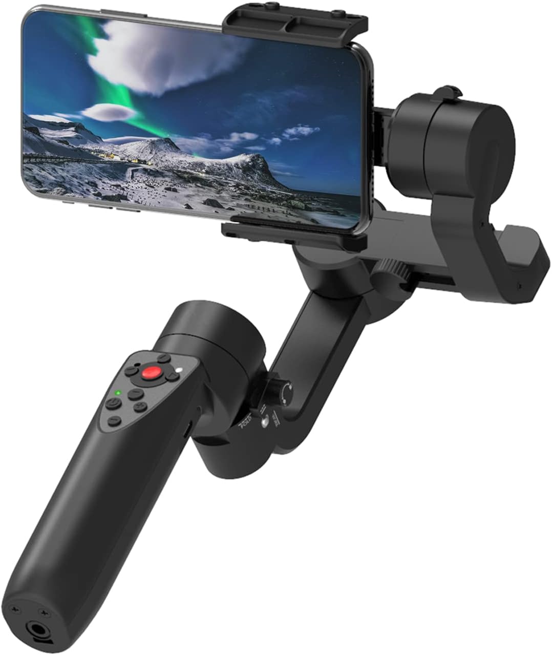 3-Axis Mini Handheld Gimbal Stabilizer for iOS and Android, Foldable Pocket Gimbal Bundle, Pack of 2 R9406